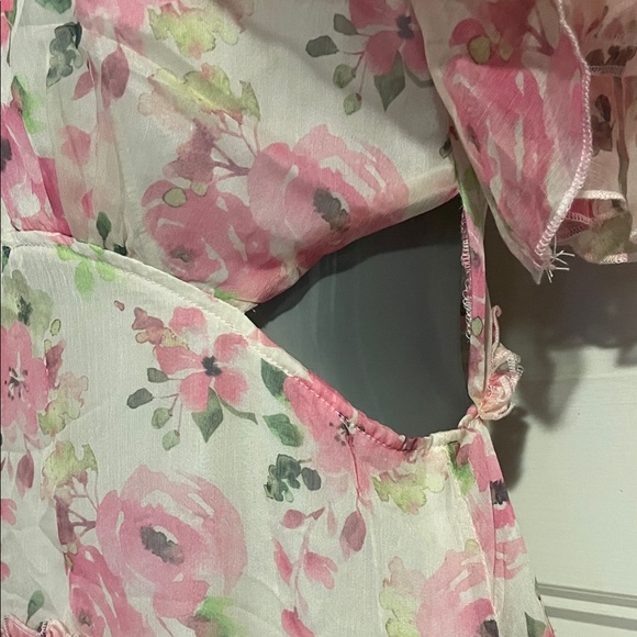 Hello Molly Pink Floral Mini Dress - Picture 2 of 11